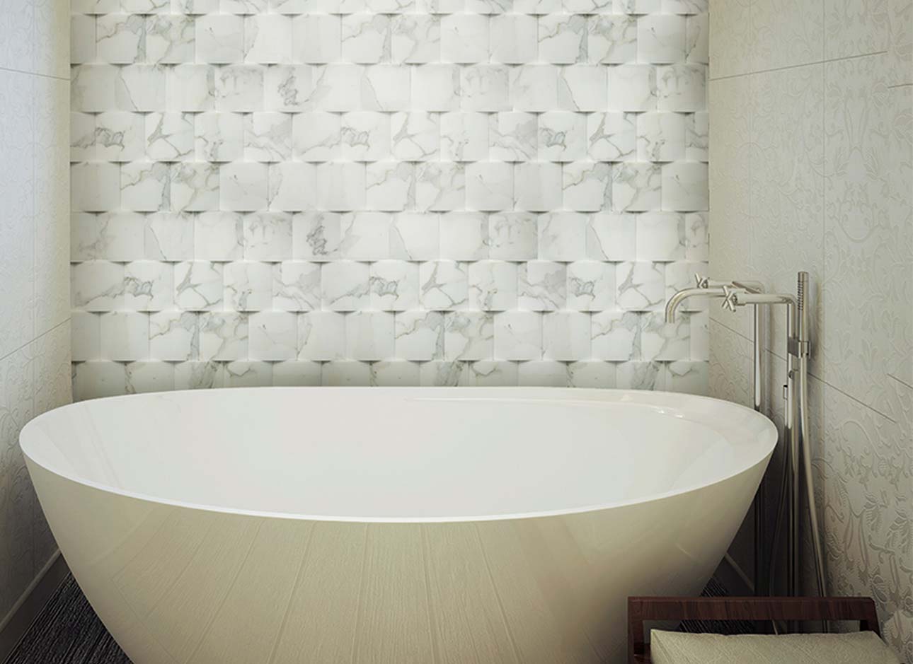 three-dimensional-bathroom-marble-calacatta-lining